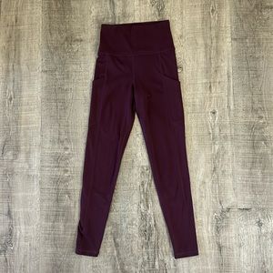 Women’s American Eagle high rise marrón leggings size XS inseam 25